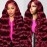 QZOQZO 99J Burgundy Lace Front Wigs Human Hair 13x6 HD Transparent Body Wave Lace Front Wigs Pre Plucked 99j Burgundy Red Wine Glueless Human Hair Wigs for Women Reddish Brown 180% Density 34 Inch