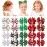 choicbaby 20PCS Christmas Hair Bows Toddler Hair Bow Clips 3Grosgrain Ribbon Girls Baby Bow Clips Christmas Hair Accessories for Toddler Girls Baby