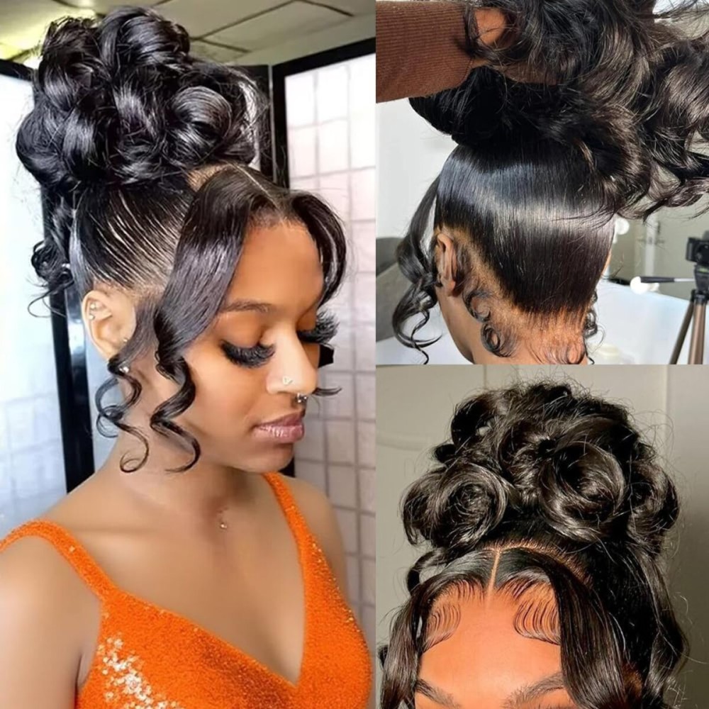 daparo 30 Inch 360 Body Wave Lace Front Wigs Human Hair Invisible Strap Drawstring 360 HD Full Lace Front Wig Human Hair 180 Density Pre Plucked Glueless wigs human hair