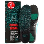 220+ lbs Plantar Fasciitis High Arch Support Insoles Men Women - Orthotic Shoe Inserts - Boot Work Shoe Insole (Emerald, XL)