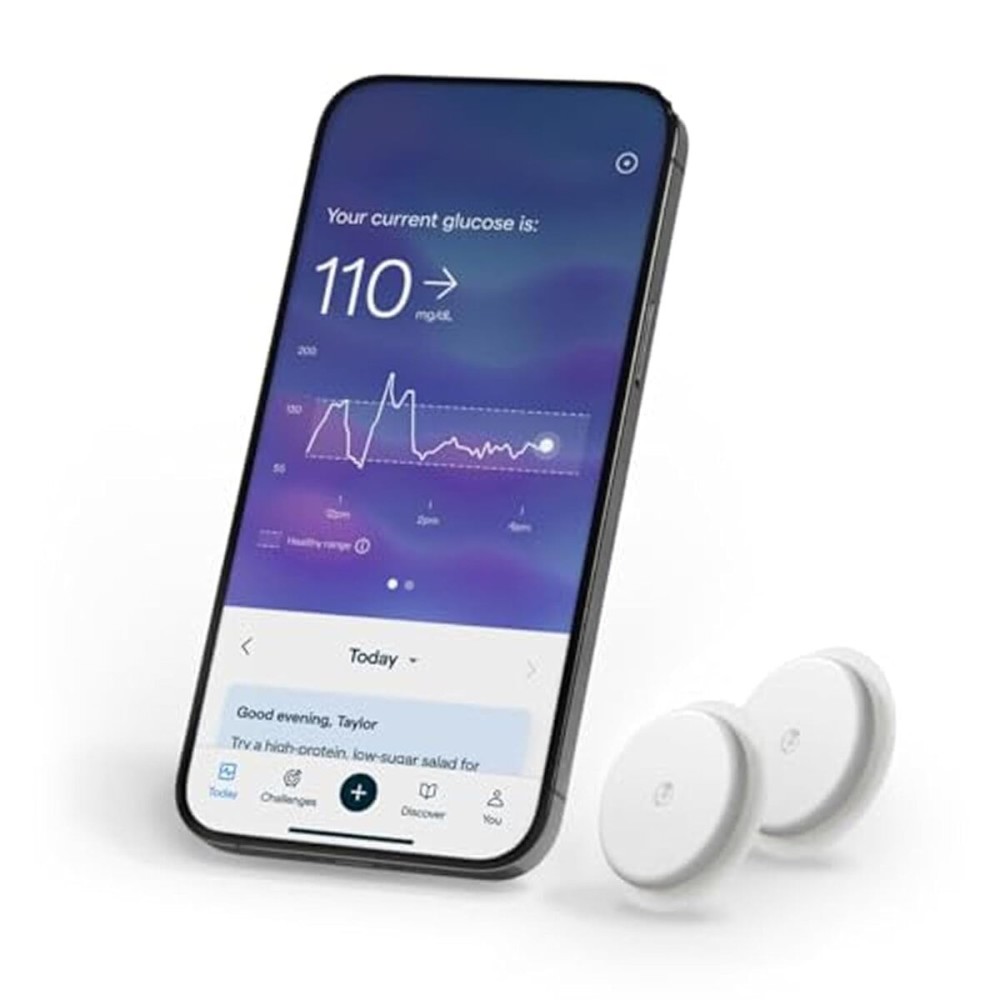 Lingo Continuous Glucose Monitor (CGM) & App (Pack of 2). Made by Abbott. Know the impact of what you eat. 1 Lingo biosensor lasts up to 14 Days*. Works with iOS and Android. US Only.