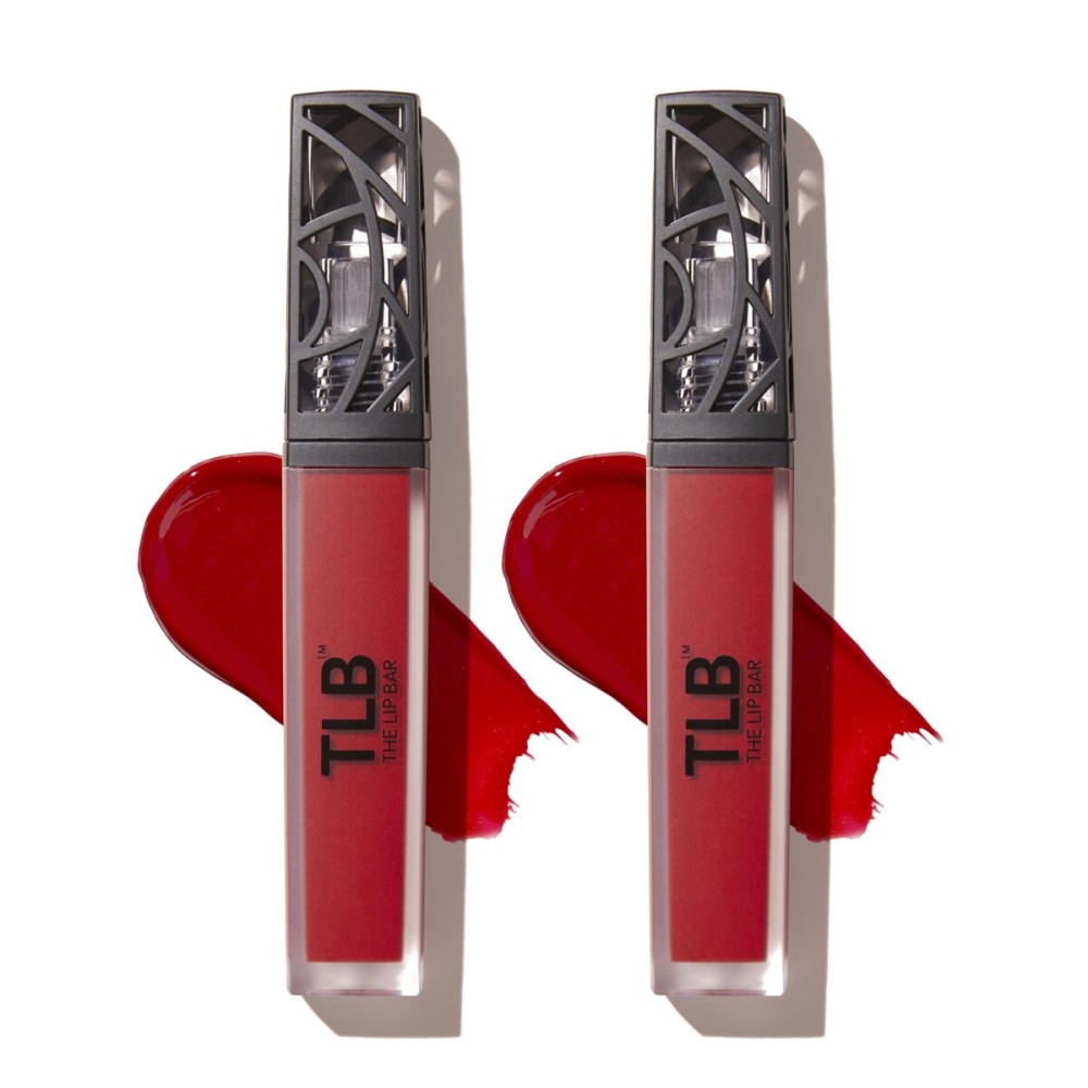 The Lip Bar - Nonstop Liquid Matte Lipstick, Hot Mama (Deep Rich Brown) - One Swipe - Long Lasting - Jojoba Oil & Vitamin E - Vegan & Cruelty Free - Makeup & Cosmetics - .24 fl oz - 2 Pack