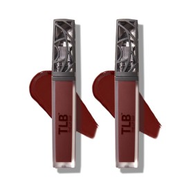The Lip Bar - Nonstop Liquid Matte Lipstick, Brickhouse (Soft Brown) - One Swipe - Long Lasting - Jojoba Oil & Vitamin E - Vegan & Cruelty Free - Makeup & Cosmetics - .24 fl oz - 2 Pack