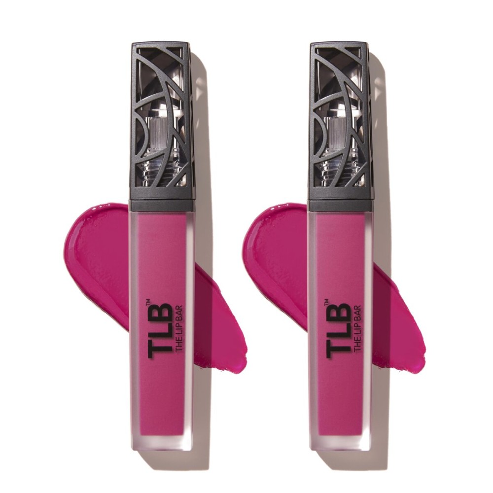 The Lip Bar - Nonstop Liquid Matte Lipstick, Fuchsia - Playmate (AKA Big Gretch) Electric Pink - Long Lasting - Jojoba Oil & Vitamin E - Vegan & Cruelty Free - Makeup - .24 fl oz - 2 Pack
