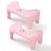 Recximi 2 Pack Squatting Potty for Adults, Pink Toilet Stool Squat Adult, Poop Stool for Bathroom, Foot Stools for Toilet Pooping, Anti-Slip Design, Easy to Wash