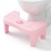 Recximi Pink Toilet Poop Stool Squat Adult, 6.7 Inch Squatting Potty for Adults & Kids, Plastic Bathroom Stool for Pooping, Non-Slip Toilet Foot Step, Easy to Wash, 1 Pack