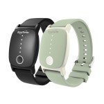 EmeTerm Explore FDA-Cleared Galaxy Black and Mint Green Anti-Nausea Wristband IP67 Waterproof Morning Motion Travel Sickness Vomit Relief Rechargeable No Gel Drug Free Without Side Effects (2 Pack)