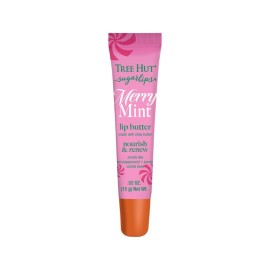Tree Hut Sugarlips Merry Mint Lip Butter, Moisturizing Lip Care for Full, Soft Lips, Essential Hydration, Holiday Gift & Stocking Stuffer, 0.52 fl oz