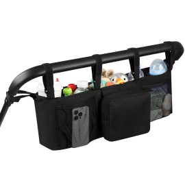 Accmor Double Stroller Organizer for Bob Duallie and Baby Jogger City Mini GT2, Double Baby Stroller Caddy Bag Organizer Accessories