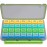 BUG HULL Monthly Pill Organizer, Moisture-Proof Large 28 Days Pill Box with Removable 4 Weeks Pill Case Rows, Medicine Pills Organizers, Travel Pill Organizer with One Month Pill Container-Light Black
