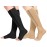 Athbavib 2 Pairs Compression Socks for Women & Men with Zipper 15-20 mmhg, Wide Calf Open Toe Plus Size Compression Socks Men, Knee High Compression Stockings for Flying Nurses Pregnant Women Travel