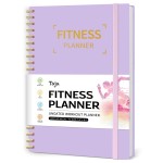 Fitness Workout Journal for Women & Men, A5(5.5 x 8.5) Workout Log Book Planner for Tracking, Progress, and Achieving Your Wellness Goals-Lavender