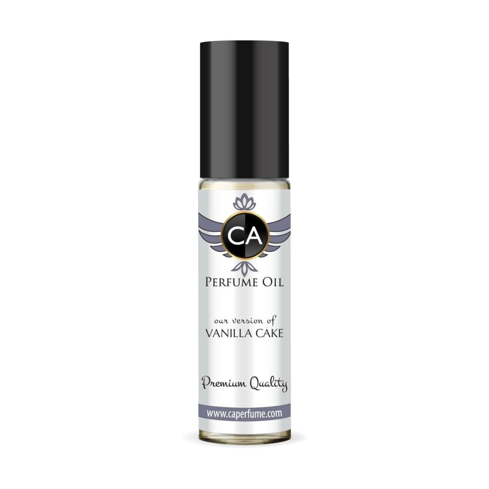 CA Perfume Impression of Vanilla Cake Unisex Fragrance Oil Amber Vanilla Scent Long Lasting Perfumes for Women & Men Travel Size TSA Ready Mini Parfum Body Oil Roll-on 0.33 Fl Oz 10ml