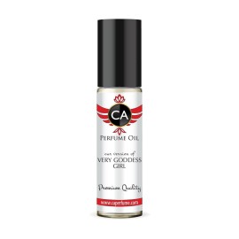 CA Perfume Impression of Very Goddess Girl for Women Fragrance Oil Floral Fruity Scent Long Lasting Perfumes for Women Travel Size TSA Ready Mini Parfum Body Oil Roll-on 0.33 Fl Oz 10ml