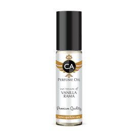 CA Perfume Impression of Vanilla Rama Unisex Fragrance Oil Amber Vanilla Scent Long Lasting Perfumes for Women & Men Travel Size TSA Ready Mini Parfum Body Oil Roll-on 0.33 Fl Oz 10ml