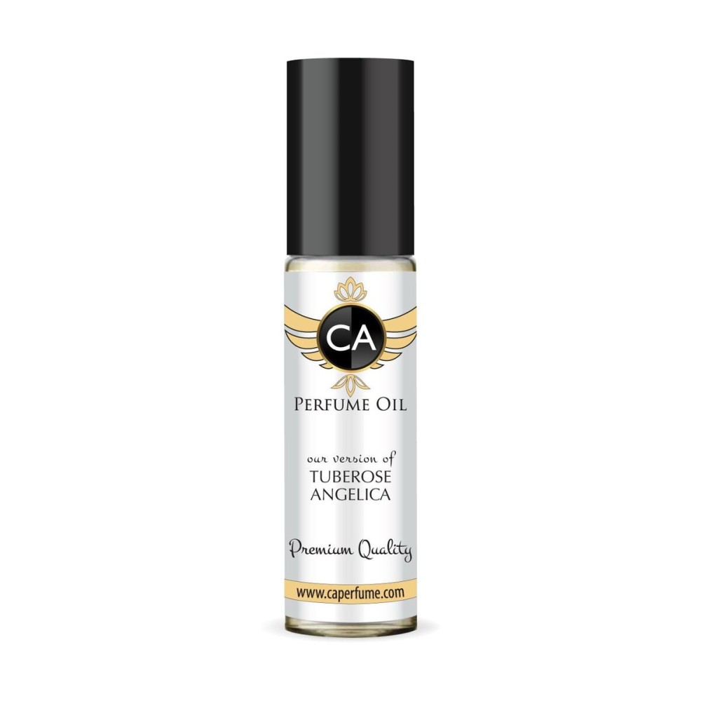 CA Perfume Impression of Tuberose Angelica for Women Fragrance Oil Floral Scent Long Lasting Perfumes for Women Travel Size TSA Ready Mini Parfum Body Oil Roll-on 0.33 Fl Oz 10ml