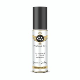 CA Perfume Impression of Elle for Women Fragrance Oil Amber Floral Scent Long Lasting Perfumes for Women Travel Size TSA Ready Mini Parfum Body Oil Roll-on 0.33 Fl Oz 10ml