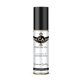 CA Perfume Impression of Intoxicated Unisex Fragrance Oil Aromatic Spicy Scent Long Lasting Perfumes for Women & Men Travel Size TSA Ready Mini Parfum Body Oil Roll-on 0.33 Fl Oz 10ml