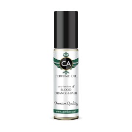 CA Perfume Impression of Blood Orange & Basil Unisex Fragrance Oil Citrus Aromatic Scent Long Lasting Perfumes for Women & Men Travel Size TSA Ready Mini Parfum Body Oil Roll-on 0.33 Fl Oz 10ml