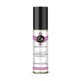CA Perfume Impression of Goddess Girl Fantastic Pink for Women Fragrance Oil Amber Floral Scent Long Lasting Perfumes for Women Travel Size TSA Ready Mini Parfum Body Oil Roll-on 0.33 Fl Oz 10ml