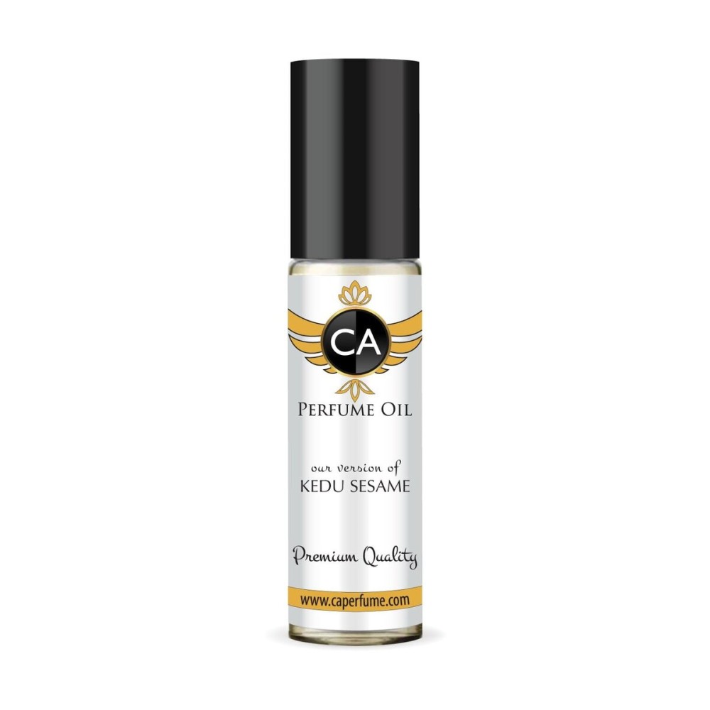 CA Perfume Impression of Kedu Sesame Unisex Fragrance Oil Chypre Floral Scent Long Lasting Perfumes for Women & Men Travel Size TSA Ready Mini Parfum Body Oil Roll-on 0.33 Fl Oz 10ml