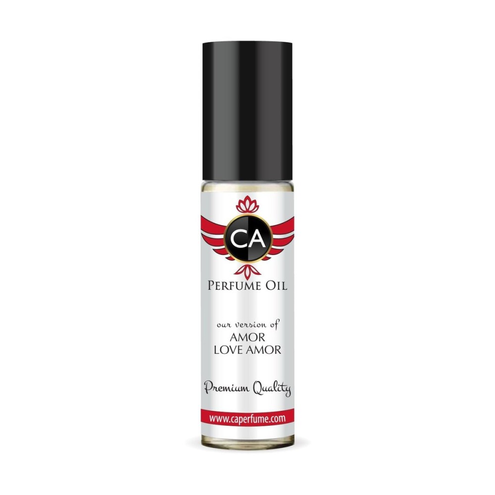 CA Perfume Impression of Amor Love Amor for Women Fragrance Oil Floral Fruity Scent Long Lasting Perfumes for Women Travel Size TSA Ready Mini Parfum Body Oil Roll-on 0.33 Fl Oz 10ml