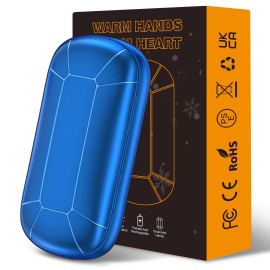 Hand Warmer Rechargeable, Portable Electric Handwarmer, Double-Sided Heating USB Pocket Heater Therapy Great for Raynauds, Hunting, Golf, Camping, Women Mens Gifts