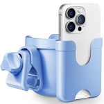 Stroller Cup Holder with Phone Holder, Guiseapue Cup Holder for Walker, Wheelchair/Bike/Rollator/Scooter Stroller Accessories for Uppababy, Nuna, Doona, Baby Travel Essential