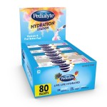 Pedialyte Electrolyte Powder | Hydration Drink for Kids & Adults | Hydration Station Variety Pack: Grape, Strawberry Lemonade, and Orange, 80 Powder Packets