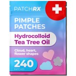 PatchRx Pimple Patches for Face Cute (Hearts, Clouds Pink and Blue), Zit Patches Star Sticker 240 pack