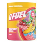 G Fuel Strawberry Banana Energy Drink Powder, Pre Workout Caffeine Mix for Gaming, Sugar Free Focus Amino, Vitamin + Antioxidants, 9.8oz (Strawberry Banana, 40 Servings)
