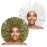 Extra Large Shower Cap 2 PCS Waterproof Shower Caps for Women, Super Jumbo Shower Cap, Reusable Super Large Bath Caps Hair Cap for Long Thick Curly Hair, Locs, Twist Braids - Green + White