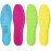 Sintege 3 Pairs Breathable Shoe Insoles Inserts Soft Cushioning Double-Layer Latex Foam Perforated Replacement Insoles for Men 7-11 Woman 2-8 (Rose Red,Fluorescent Green,Yellow)