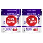 Stone Stopper Drink Mix, Cranberry Raspberry, Kidney Stone Prevention, Calcium Oxalate Protector, Developed by Urologists to Improve Hydration & Support Kidney Health, 15 Day Supply - 2 Pack