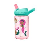 CamelBak Eddy+ Kids Bite Valve Straw Tritan Renew Water Bottle Mindful Mermaids, 14oz