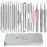 22 Pcs Pimple Popper Tool Kit 410 Stainless Steel Blackhead Remover Tools, Pimple Extractor Tool Kit for Blackheads, Blemish, Comdone, Acne, Zit, and Whiteheads for Face & Nose