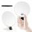 B Beauty Planet 40X Magnifying Mirror, Hand Mirror with Handle, Double Sided Hand Mirror with 40X/1X Magnification, Travel Essential Portable Foldable Makeup Mirror for Precision Makeup White