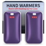Lerat Hand Warmers Rechargeable, 2 Pack Electric Hand Warmer, Reusable Portable Pocket Heater USB Handwarmers, Gifts for Men, Women, Indoor, Outdoor, Hiking, Skiing, Camping, Hunting Accessories