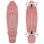 KMX Skateboard 22 and 27 Inch, Classic Cruiser Skateboard for Beginners and Advanced Skaters, Mini Cruiser Board for Girls, Kids, Students, Adults, Teens Penny Board(27 Dusty Rose Pink)