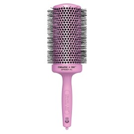 Olivia Garden Ceramic + Ion Speed XL - Extra-Long Round Thermal Hair Brush - Not Electrical - Professional Blowout Brush for Normal to Thick Hair - 4 1/4 - Diameter Barrel - 715-CIXL65BL