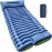 Yuzonc Camping Sleeping Pad, Ultralight Inflatable Sleeping Mat with Built-in Foot Pump & Pillow, Compact Air Mattress for Camping, Backpacking, Hiking, Tent - Blue