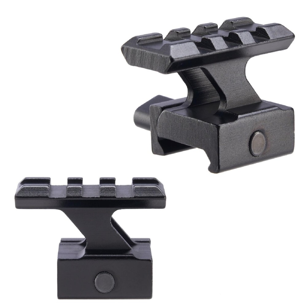 Pinty 3 Slot Scope Riser Mounts for Picatinny & Weaver Based Optics, Set of 2