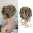 KETHBE Messy Bun Hair Piece Tousled Updo Hair Buns Extension Elastic Hair Band Hair Pieces Curly Hair Bun Scrunchie For Women (Brown Mix Dirty Blonde)