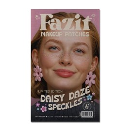 Fazit Makeup Patches - Daisy Speckles - Glow Up Make-Up Patches - Cute Glitter Makeup Accessories for Women - Cosmetic Glitter for Face
