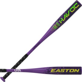 Easton | Havoc Baseball Bat | USA | -10 | 2 1/4 Barrel | 1 Pc. Aluminum | 29 Inch
