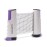 PRO-SPIN Retractable Ping Pong Net - 72 Table Tennis Net with Clamps | Portable Ping Pong Net for Any Table | Includes Custom Mesh Storage Bag | Replacement Table Tennis Net Posts (Purple)