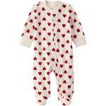 little planet by carter\'s Neutral Sleep and Play made with Organic Cotton, Forever Hearts, 3M