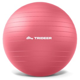 Trideer Exercise Ball for Yoga, Pilates & Fitness - Stability Ball Equipment for Home Gym & Office Chair, Core & Balance Training Accessories, Physical Therapy Equipment, Quick Pump Included, 5 Sizes