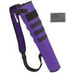 KRATARC Archery Lightweight Back Arrow Quiver Dual Use Foldable Compact Hip Arrows Bag with Molle System Hanged for Target Shooting (Purple, Hold 12~18 arrows
