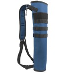 KRATARC Archery Lightweight Back Arrow Quiver Dual Use Foldable Compact Hip Arrows Bag with Molle System Hanged for Target Shooting (Blue, Hold 18~24 arrows